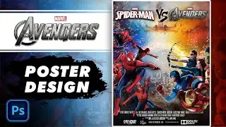 🔥Avengers Movie Poster Design In Photoshop || Photoshop manipulation|| photoshop Poster Design