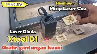 Laser Grafir Kayu - Cara Grafir Kayu Menggunakan Mesin Laser XTool D1