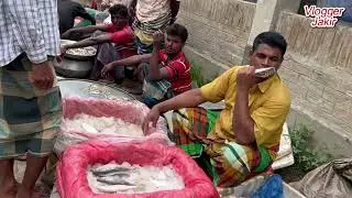 নদী ও বিলের মাছে ভরপুর তেবাড়িয়া হাট।মাছের দাম 2024। Fish Market Facebook