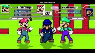 Hero Luigi MUGEN survival:Old SSB Hero Mario Bros