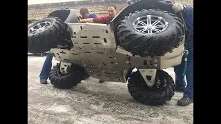 Установка защиты CFMOTO X5HO - CFMOTO CFORCE 550 skid plate installation guide