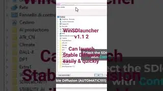 WinSDlauncher v1.1.2 - can launch easily&quickly Stable Diffusion WebUI locally 