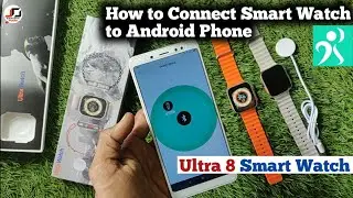 Ultra 8 smart watch how to connect to phone hryfine to phone , hryfine app use
