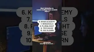 Best Websites to Learn Coding - 2 #shorts #shortsfeed