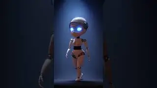 Robogirl Walking Loop Animation 