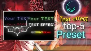 ae like text effect in alight motion| popular text animation present XML file 🗃️