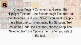 How do you strikethrough text in PDF