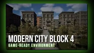 Modern City Block 4 | Game-Ready Environment | Unreal Engine 5