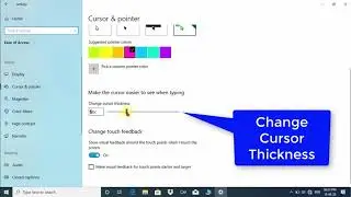 Windows 10 Cursor, Mouse and Touchpad Settings!
