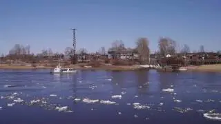 Ледоход на Сысоле 29 апреля 2017