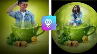 Lemon 3D Round Shape Picsart Photo Editing II New Picsart Lemon Editing 2021