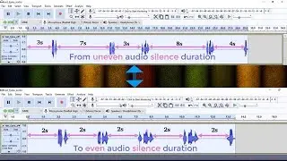 Add Even Silence Duration to Audio File in Audacity