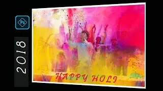Happy holi manipulation Adobe Photoshop 2018 by pauleditz