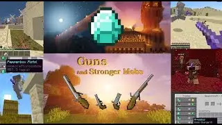 Data Pack Guns and Stronger Mobs.(Tutorial and Gameplay)