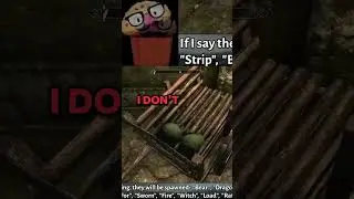 Skyrim but if I say "Strip" I lose all my items