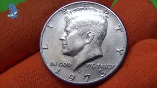 ½ доллара  1973 года. Kennedy .Half Dollar   Денвер . США .