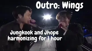 Outro Wings BTS Jungkook and Jhope harmonizing for 1 hour