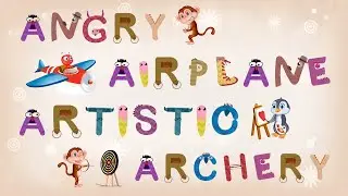 ABC Infinite Words - Lesson 1 - ANGRY, AIRPLANE, ARTISTIC, ARCHERY | Craox Technologies LLP Games