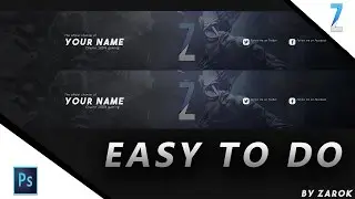 [FREE] Gaming banner template ! PSD