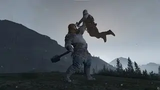 THOR vs KRATOS Battle  ⚔⚒⚔  GTA 5 Thor V2 script mod