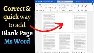 Insert blank page in Ms Word Quickly and Correctly [2022]