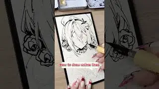 how to draw anime line 