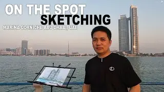 Mahirap gawin ang on the spot sketching.