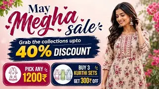 Grab your favorite collections now upto 40% discount,buy 3 get flat 300₹ off 