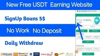 New Free USDT Earning WebsitellSignupbouns 5 USDT Earn Free Money From Home 2022#api.metawealthu.com