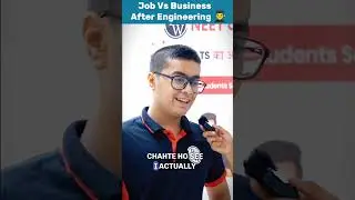 Job Vs Business After Engineering 👨‍🎓 #physicswallah #shorts #viralvideo