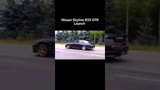 "r33 gtr Godzilla mind blowing street launch!🔥#shorts #r33