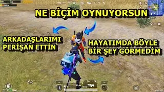 NE BİÇİM OYNUYORSUN BİZİ PERİŞAN ETTİN DEDİ ! HAYATIMDA OYNADIĞIM EN KEYİFLİ MAÇ PUBG MOBİLE