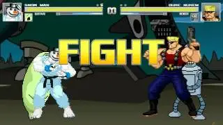 AN Mugen #83: Snow Man & Gustavo VS Duke Nukem & Bender