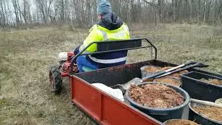 Ремонт дороги,мотоблок МТЗ 09Н.