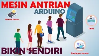 Mesin Antrian Arduino dengan 2 Layanan Panggilan (Printer Thermal & Dfplayer) | Akhishop Electronics