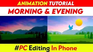 Day to Night Animation | 🌞 Sun Rise & Sunset 2d Animation Tutorial | Cartoon Video Kaise Banaye |