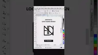 Aesthetic Logo Name Design - EINDRI | CorelDraw 
