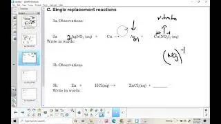 Chemistry: Unit 8 Single Replacement