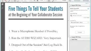 Blackboard Collaborate Training