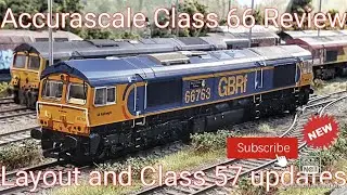 Accurascale Class 66 review, Test Run, and  Layout update 00 Gauge, modern image