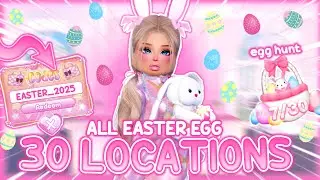 *NEW CODES!!* ALL 30 EASTER EGG LOCATIONS IN DRESS TO IMPRESS EASTER UPDATE *TUTORIAL* | Roblox