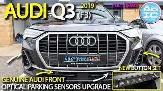 Audi Q3 Quattro F3 2019 gets Genuine Front Optical Parking Sensors with New Button Set - Full Demo!!