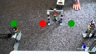 NXT Traffic Light with bluetooth at Robopartans