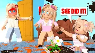 MY LITTLE SISTER BLAMES EVERYTHING ON ME IN BROOKHAVEN! (ROBLOX BROOKHAVEN RP)