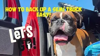 How to back a  semi truck easy #compilation #howto
