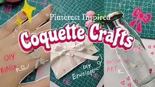 DIY *Pinteresty* Coquette Crafts 🎀✨ | Cute Bow crafts | *In Hindi*