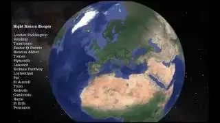 Night Riviera Sleeper Google Earth Overview Movie