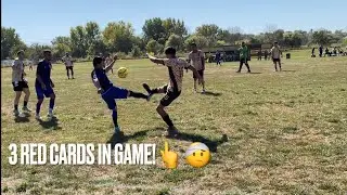 Semifinal SUNDAY LEAGUE SOCCER Game Turns into 3 RED CARDS!