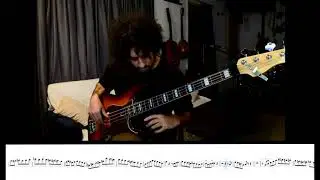 Donna Lee theme & Solo Transcription Bass Cover by Vabass (w/ sheet)