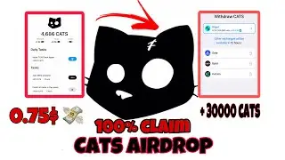 CATS AIRDROP listed on bitget / withdrawals process listing date , price